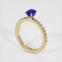 0.81 Ct. Sapphire Ring, 18K Yellow Gold 2