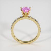 1.21 Ct. Pinkish Purple Sapphire Ring, 18K Yellow Gold 3