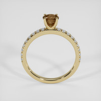 0.70 Ct. Brown Sapphire Ring, 18K Yellow Gold 3