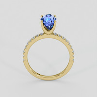 2.01 Ct. Blue Sapphire Ring, 18K Yellow Gold 3