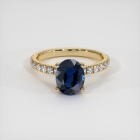 1.80 Ct. Sapphire Ring, 18K Yellow Gold 1