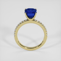4.23 Ct. Blue Sapphire Ring, 18K Yellow Gold 3