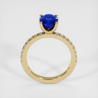 2.62 Ct. Blue Sapphire Ring, 18K Yellow Gold 3