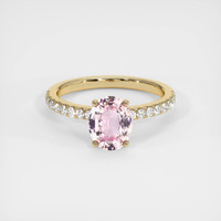 1.58 Ct. Sapphire Ring, 18K Yellow Gold 1