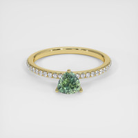 1.15 Ct. Sapphire Ring, 18K Yellow Gold 1