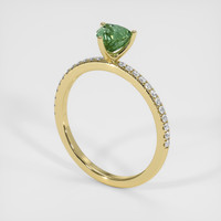 1.15 Ct. Sapphire Ring, 18K Yellow Gold 2
