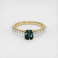 1.07 Ct. Sapphire Ring, 18K Yellow Gold 1