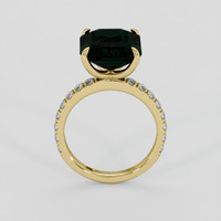 7.51 Ct. Green Sapphire Ring, 18K Yellow Gold 3