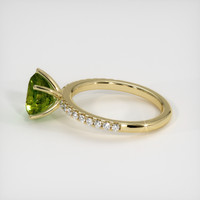 3.01 Ct. Green Sapphire Ring, 18K Yellow Gold 4
