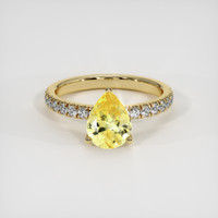 1.03 Ct. Sapphire Ring, 18K Yellow Gold 1
