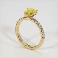 1.03 Ct. Sapphire Ring, 18K Yellow Gold 2