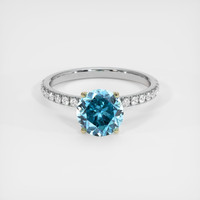 3.38 Ct. Gemstone Ring, 14K Yellow & White 1