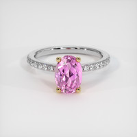 2.16 Ct. Gemstone Ring, 14K Yellow & White 1