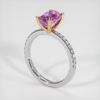 2.16 Ct. Gemstone Ring, 14K Yellow & White 2