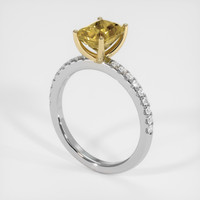 1.77 Ct. Gemstone Ring, 14K Yellow & White 2