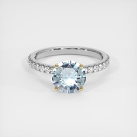 1.35 Ct. Gemstone Ring, 14K Yellow & White 1