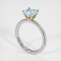 1.35 Ct. Gemstone Ring, 14K Yellow & White 2
