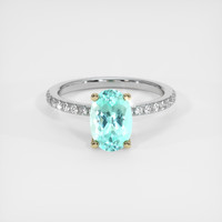 1.82 Ct. Gemstone Ring, 14K Yellow & White 1