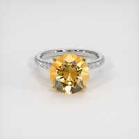 4.12 Ct. Gemstone Ring, 14K Yellow & White 1