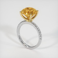 4.12 Ct. Gemstone Ring, 14K Yellow & White 2