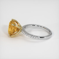 4.12 Ct. Gemstone Ring, 14K Yellow & White 4