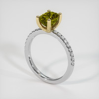 1.69 Ct. Gemstone Ring, 14K Yellow & White 2