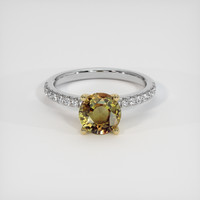 1.71 Ct. Gemstone Ring, 14K Yellow & White 1