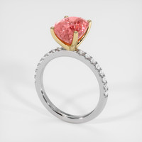 4.50 Ct. Sapphire Ring, 14K Yellow & White 2