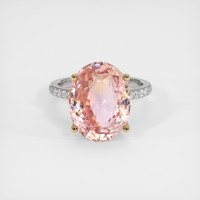 12.01 Ct. Sapphire Ring, 14K Yellow & White 1