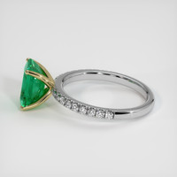 2.04 Ct. Emerald Ring, 18K Yellow & White 4