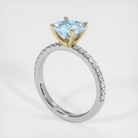 1.35 Ct. Gemstone Ring, 18K Yellow & White 2