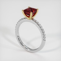 1.71 Ct. Gemstone Ring, 18K Yellow & White 2