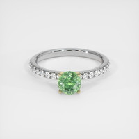 0.97 Ct. Gemstone Ring, 18K Yellow & White 1