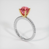 3.07 Ct. Sapphire Ring, 18K Yellow & White 2