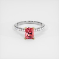 2.03 Ct. Sapphire Ring, 18K Yellow & White 1