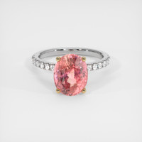4.50 Ct. Sapphire Ring, 18K Yellow & White 1