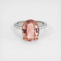 8.08 Ct. Sapphire Ring, 18K Yellow & White 1