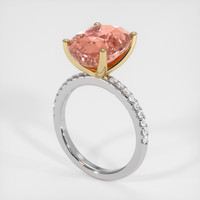8.08 Ct. Sapphire Ring, 18K Yellow & White 2