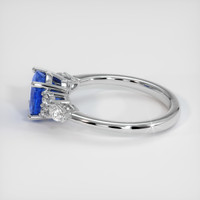 2.14 Ct. Blue Sapphire Ring, Platinum 950 4