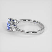 1.87 Ct. Purplish Blue Sapphire Ring, Platinum 950 4