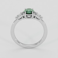 1.01 Ct. Bluish Green Sapphire Ring, Platinum 950 3