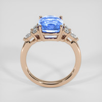 5.24 Ct. Blue Sapphire Ring, 14K Rose Gold 3