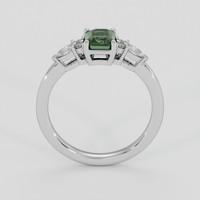 1.14 Ct. Green Sapphire Ring, 10K White Gold 3