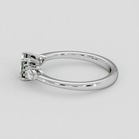 0.78 Ct. Green Sapphire Ring, 10K White Gold 4