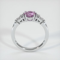 1.07 Ct. Pink Sapphire Ring, 14K White Gold 3