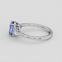 3.18 Ct. Blue Sapphire Ring, 14K White Gold 4