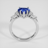 2.05 Ct. Blue Sapphire Ring, 18K White Gold 3
