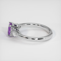1.24 Ct. Sapphire Ring, 18K White Gold 4