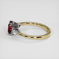 1.01 Ct. Ruby Ring, 14K White & Yellow 4
