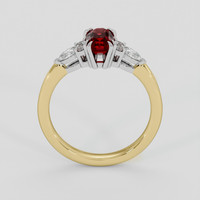 1.01 Ct. Ruby Ring, 18K White & Yellow 3
